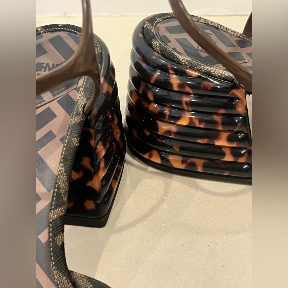 Fendi Brown and Black Sandals - Picture 6 of 7